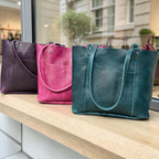 Full Grain Real Leather Bazzar Dog Bag Tote