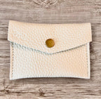 Large Pebbled Rainbow Leather Envelope Pouch