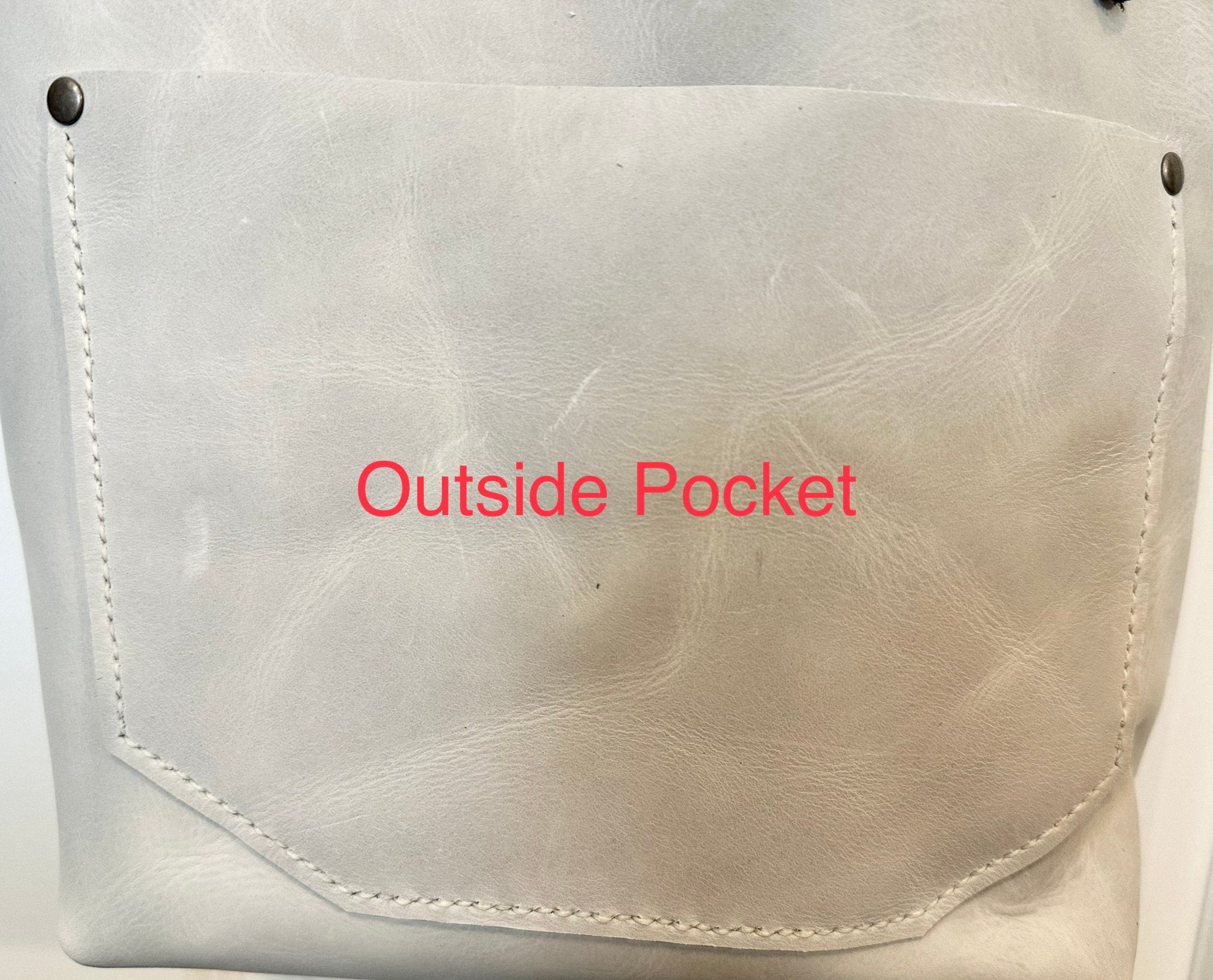Full Grain Real Leather Authentic Cross-Body Cloud White Leather Classic Tote Bags-Small-Medium-Large-Extra Large