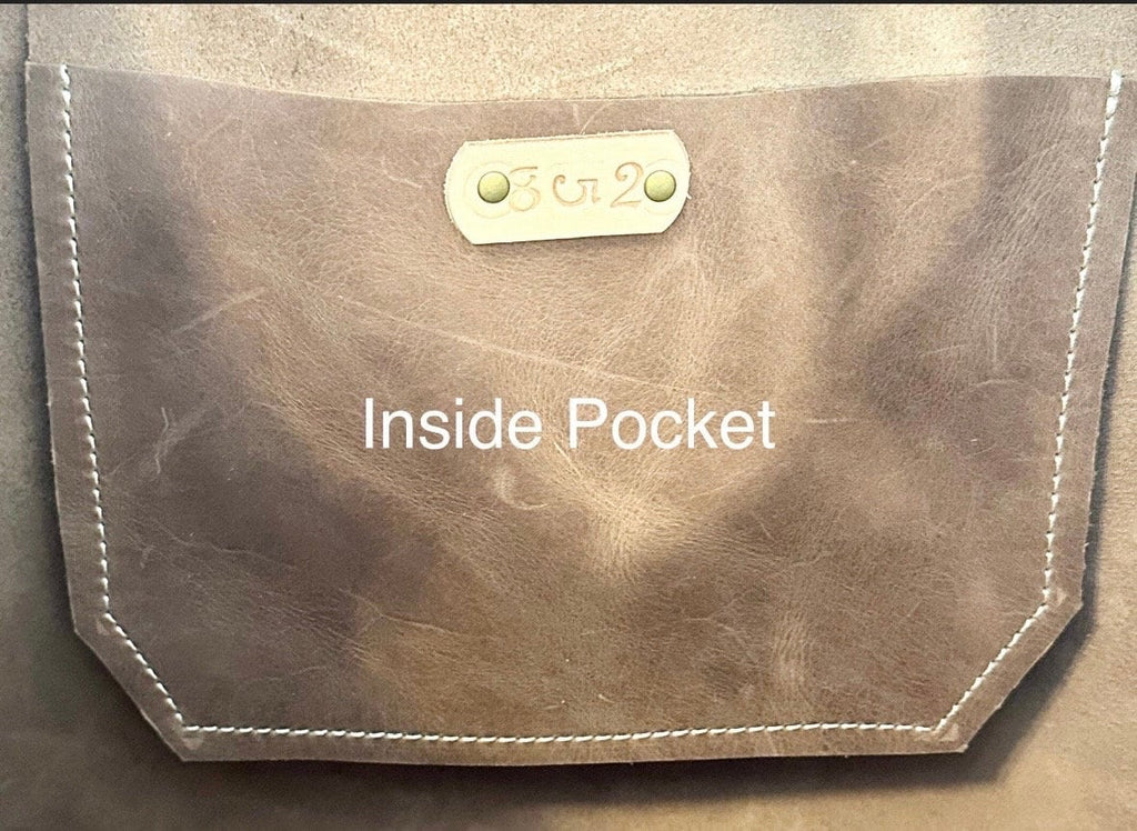 Full Grain Real Leather Authentic Zipper Chocolate Leather Tote Bags-Small-Medium-Large-Extra Large