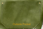 Authentic Pebbled Olive Leather Classic Tote Bags-Sm/Md/Lrg/XLrg
