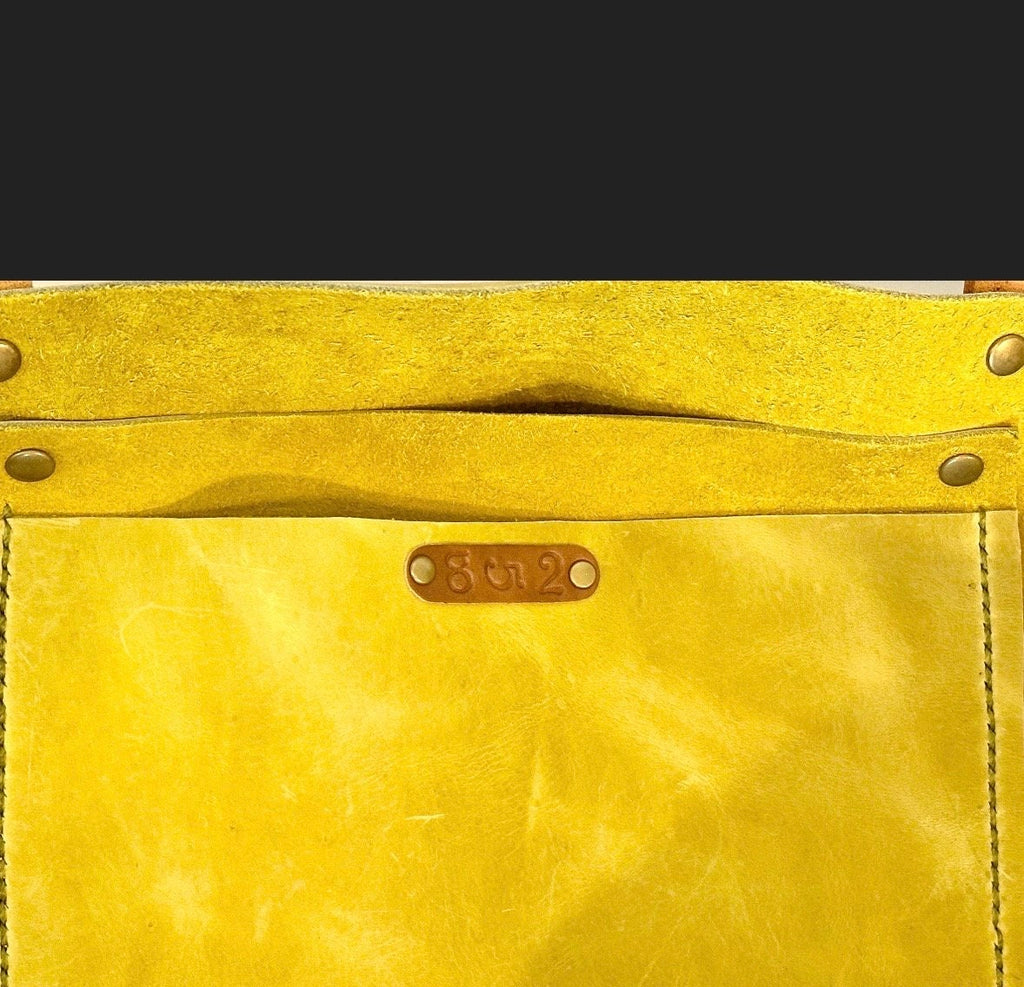 Full Grain Real Leather Authentic Zipper Peridot Green Leather Tote Bags-Small-Medium-Large-Extra Large