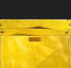 Full Grain Real Leather Authentic Zipper Peridot Green Leather Tote Bags-Small-Medium-Large-Extra Large