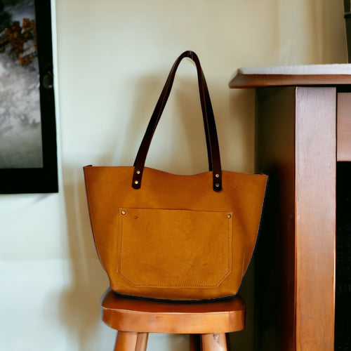 Full Grain Authentic Real Leather Cross-Body Pebbled Saddle Leather Classic Tote Bags-Small-Medium-Large-Extra Large