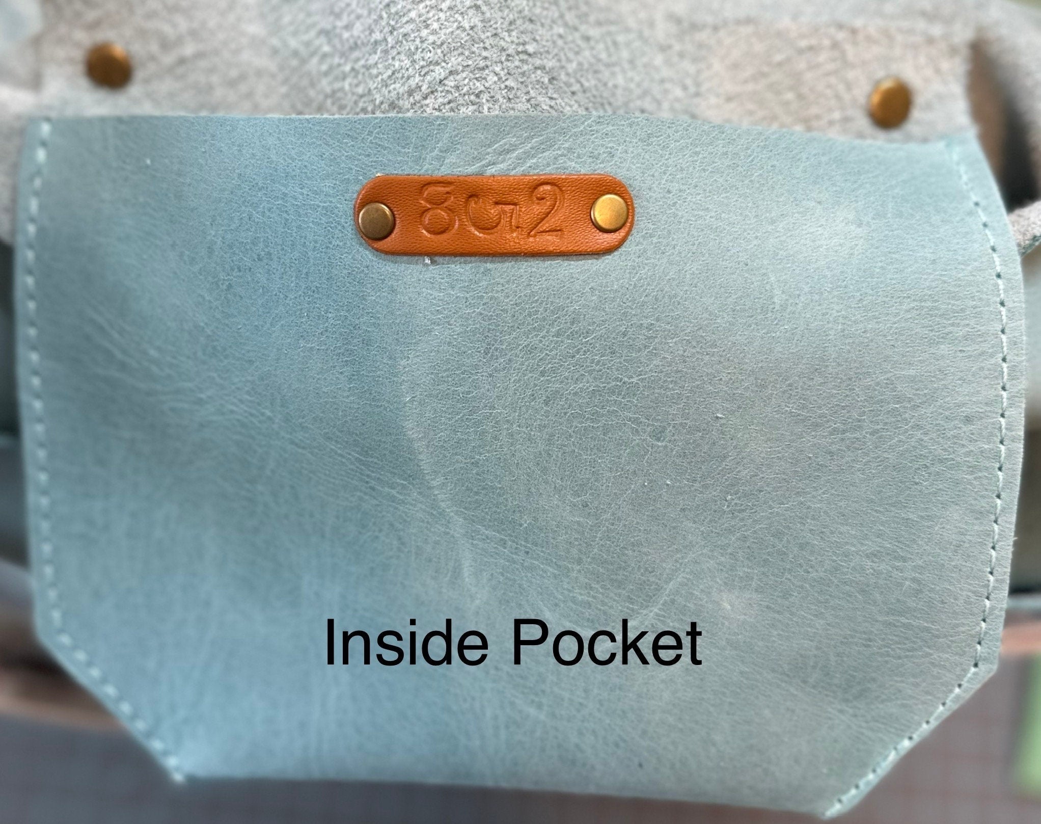 Full Grain Real Leather Authentic Aqua Super Stevie Crossbody or Shoulder Bag Purse