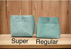 Full Grain Authentic Real Leather Dark Teal Super Stevie Crossbody or Shoulder Bag Purse