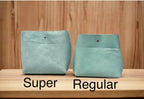 Full Grain Real Leather Authentic Aqua Super Stevie Crossbody or Shoulder Bag Purse