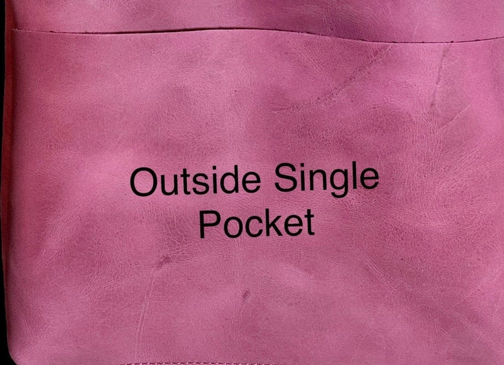 Full Grain Real Leather Authentic Magnetic Pink Super Stevie Crossbody or Shoulder Bag Purse