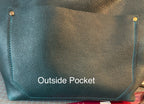 Full Grain Real Leather Dark Teal Leather Classic Tote Bags-Small-Medium-Large-Extra Large