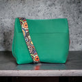 Full Grain Real Leather Authentic Spring Green Super Stevie Crossbody or Shoulder Bag Purse