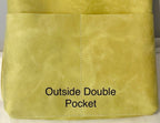 Full Grain Real Leather Authentic Peridot Green Super Stevie Crossbody or Shoulder Bag Purse