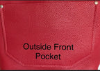Full Grain Real Leather Authentic Cross-Body Red Tomato Leather Classic Tote Bags-Small-Medium-Large-Extra Large