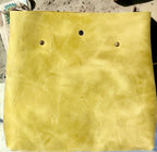 Full Grain Real Leather Authentic Peridot Green Super Stevie Crossbody or Shoulder Bag Purse