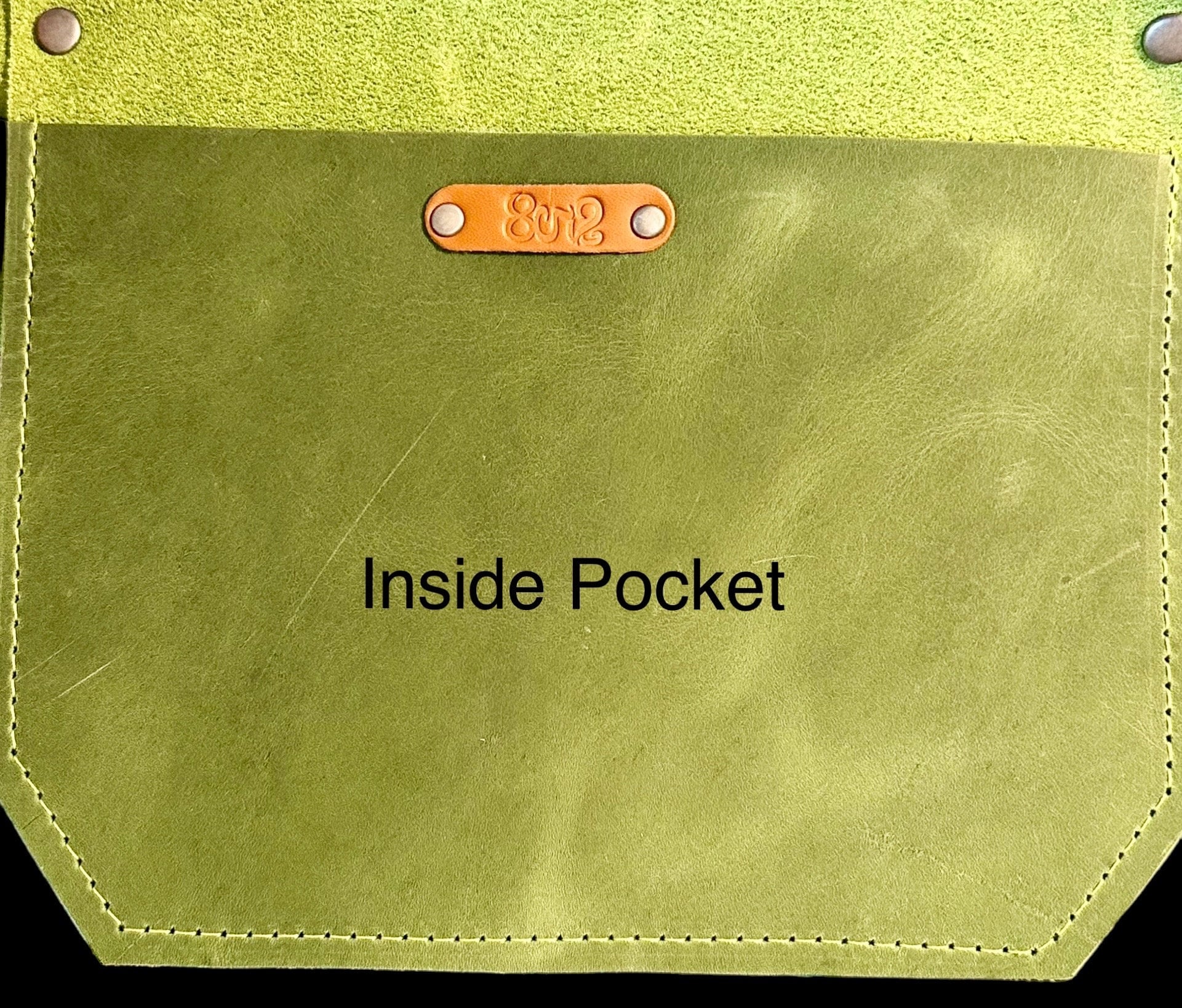 Full Grain Real Leather Zipper Granny Smith Leather Tote Bags-Small-Medium-Large-Extra Large