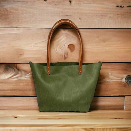 Authentic Pebbled Olive Leather Classic Tote Bags-Sm/Md/Lrg/XLrg