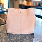 Full Grain Real Leather Authentic Peach Super Stevie Crossbody or Shoulder Bag Purse