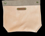 Full Grain Real Leather Authentic Peach Super Stevie Crossbody or Shoulder Bag Purse