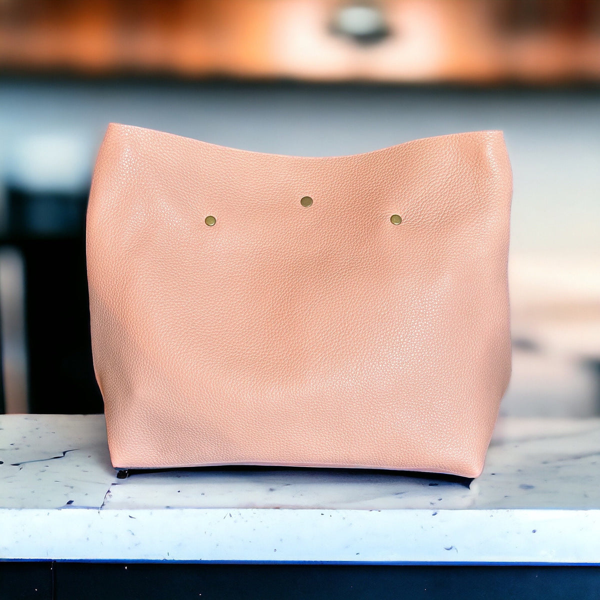 Full Grain Real Leather Authentic Peach Super Stevie Crossbody or Shoulder Bag Purse