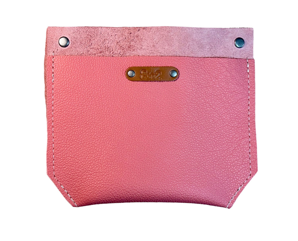 Full Grain Real Leather Flamingo Super Stevie Crossbody or Shoulder Bag Purse