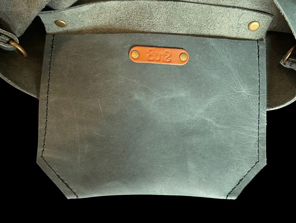 Full Grain Real Leather Authentic Mediterranean Super Stevie Crossbody or Shoulder Bag Purse