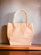 Full Grain Real Leather Peach RokStar Crossbody or Shoulder Bag Purse