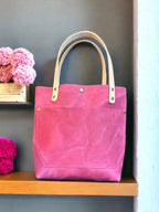 Full Grain Real Leather Authentic Magnetic Pink Leather RokStar Cross-Body/Handbag