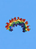 Full Grain Authentic Leather Rainbow Circle Tassels