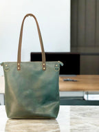 Full Grain Real Leather Zipper Dark Teal Hartlee Crossbody or Shoulder Bag Purse
