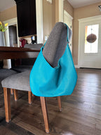 Full Grain Authentic Real Leather Pebbled Aruba Hobo Crossbody or Shoulder Bag Purse