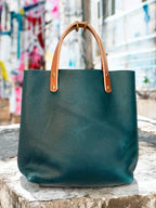 Full Grain Real Leather Dark Teal RokStar Crossbody or Shoulder Bag Purse