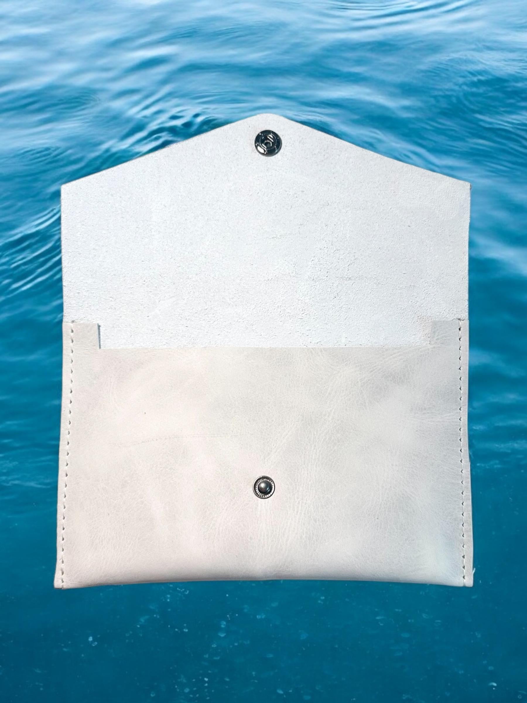 Full Grain Authentic Leather Large Envelope Pouch