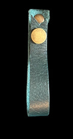 Full Grain Real Leather Zipper Dark Teal Hartlee Crossbody or Shoulder Bag Purse