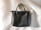 Full Grain Real Leather Zipper Boulder Black Super Stevie Crossbody or Shoulder Bag Purse