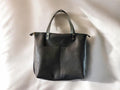 Full Grain Real Leather Zipper Black Dog Super Stevie Crossbody or Shoulder Bag Purse