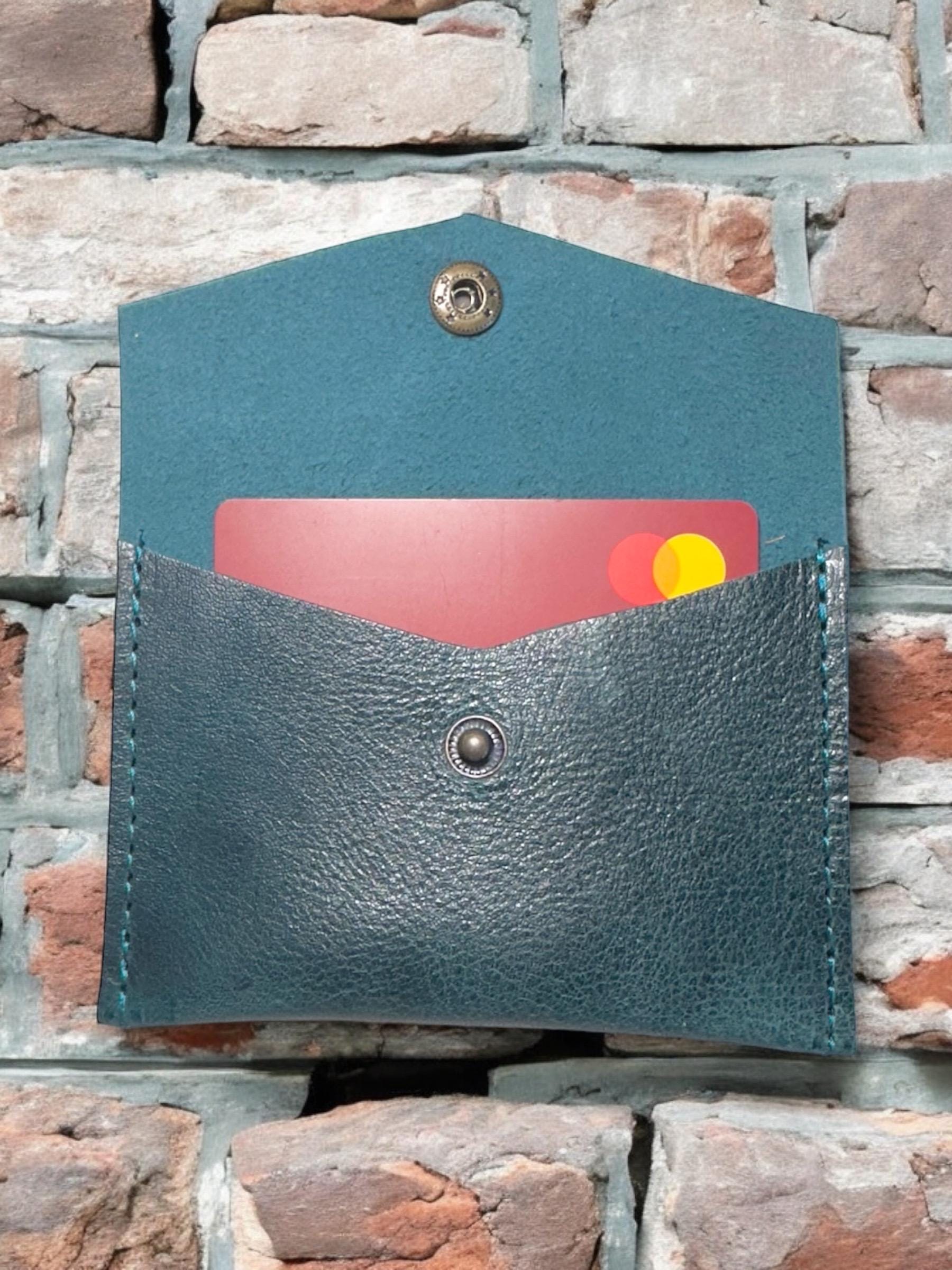 Full Grain Authentic Leather Small Envelope Pouch