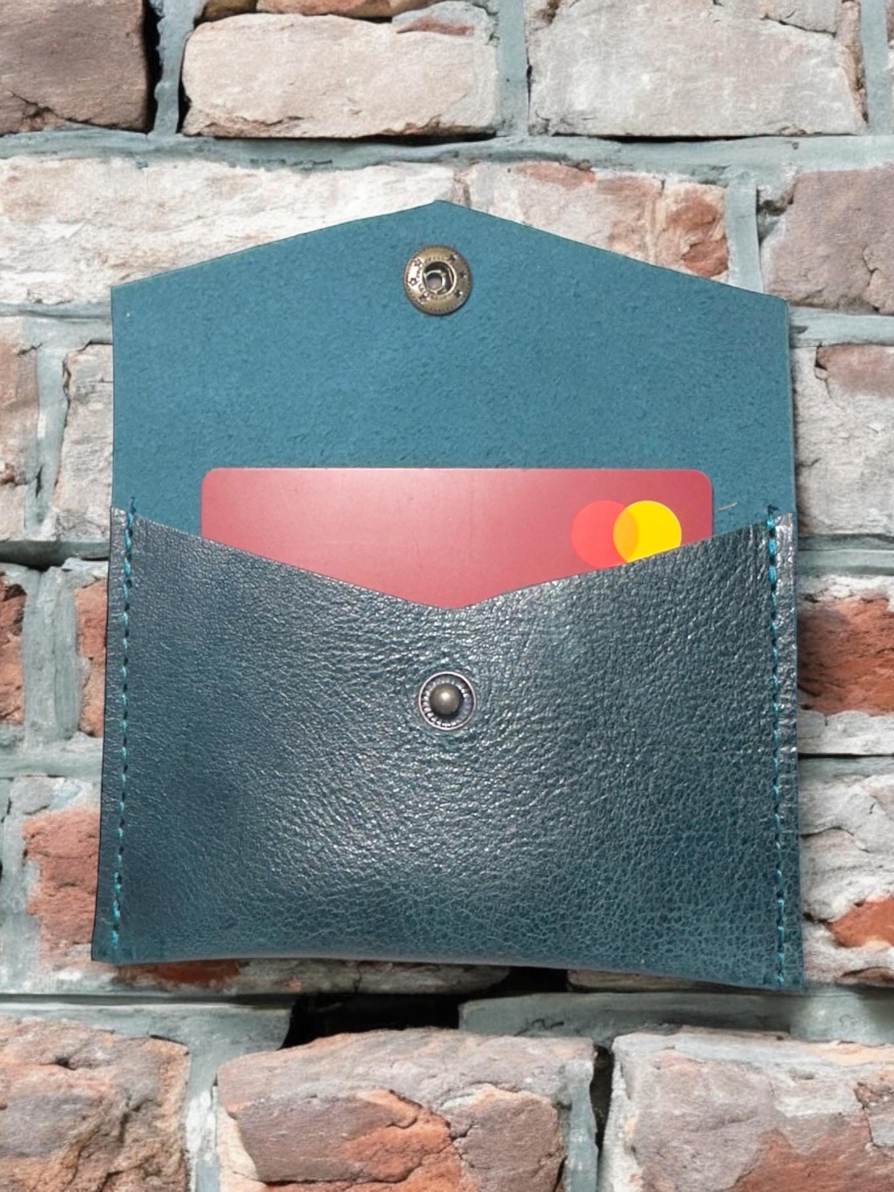 Full Grain Authentic Leather Small Envelope Pouch