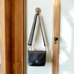 Full Grain Real Leather Authentic Black Dog Rae Crossbody or Shoulder Bag Purse