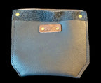 Handcrafted Full Grain Leather Crossbody Bag - Navy Pebbled Mini Stevie