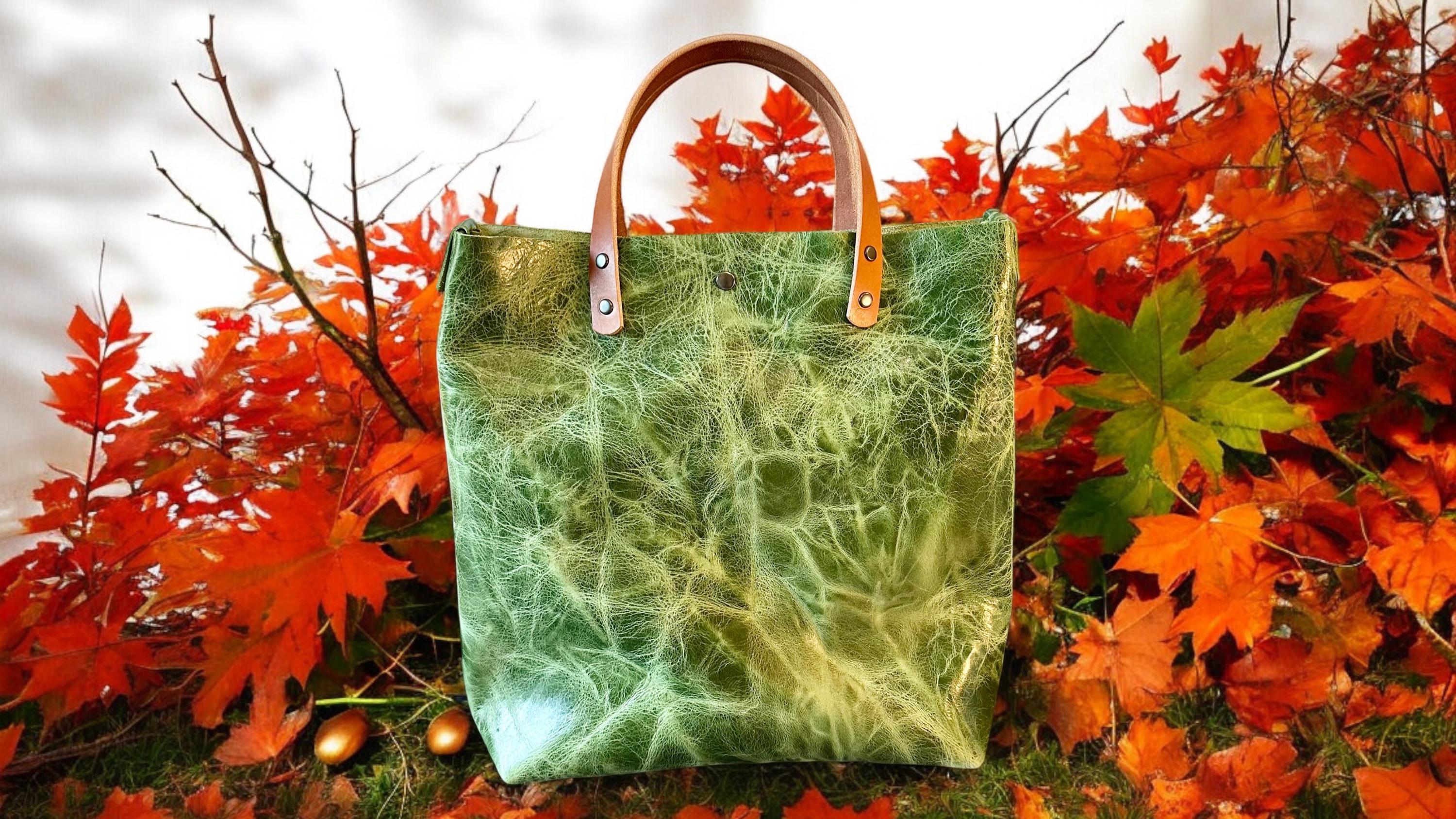Full Grain Real Leather Leaf Hartlee Crossbody or Shoulder Bag Purse