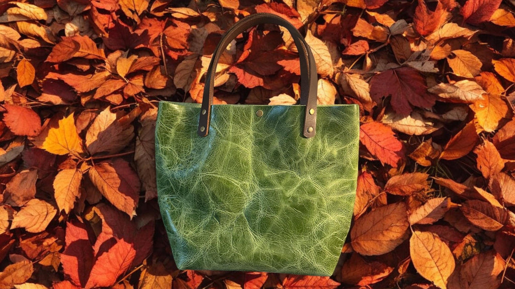 Full Grain Real Leather Leaf RokStar Crossbody or Shoulder Bag Purse