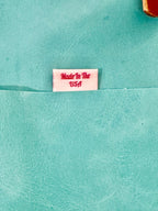 Full Grain Real Leather Authentic Aqua Leather Classic Tote Bags-Small-Medium-Large-Extra Large