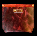 Full Grain Real Leather Zipper Rushmore Red RokStar Crossbody or Shoulder Bag Purse