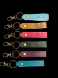 Full Grain Authentic Leather Simple Keychain