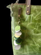 Full Grain Real Leather Zipper Leaf Super Stevie Crossbody or Shoulder Bag Purse