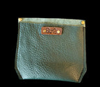 Full Grain Real Leather Zipper Pebbled Navy Super Stevie Crossbody or Shoulder Bag Purse
