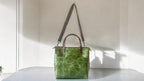 Full Grain Real Leather Zipper Leaf Super Stevie Crossbody or Shoulder Bag Purse