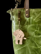 Full Grain Real Leather Zipper Leaf Super Stevie Crossbody or Shoulder Bag Purse