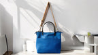 Full Grain Teal Leather Zipper Pool Blue Super Stevie Crossbody or Shoulder Bag Purse