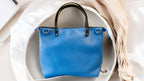 Full Grain Teal Leather Zipper Pool Blue Super Stevie Crossbody or Shoulder Bag Purse