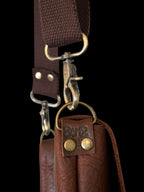 Full Grain Real Leather Authentic Brown Dog Rae Crossbody or Shoulder Bag Purse